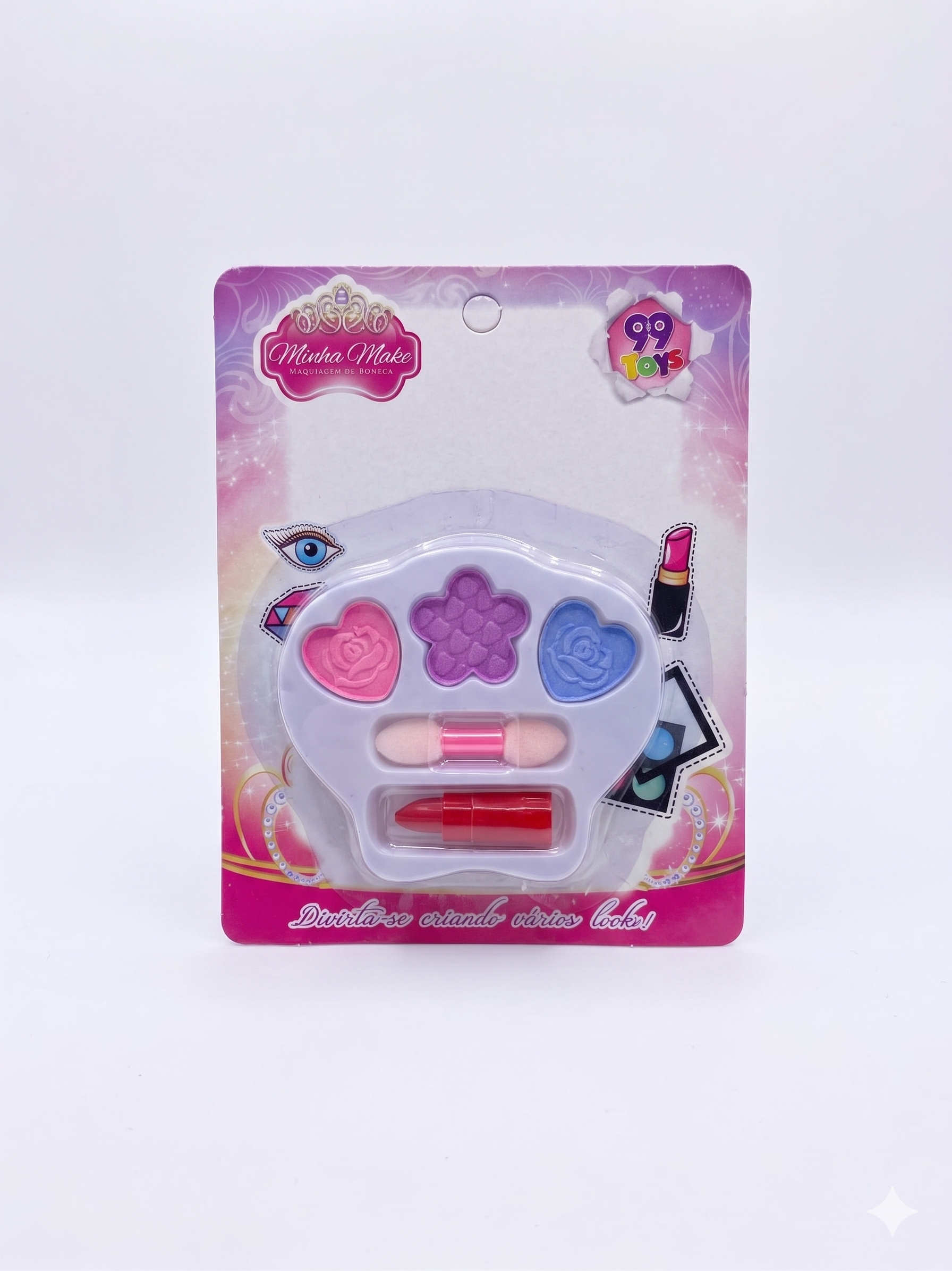 ESTOJO MAQUIAGEM INFANTIL MINHA MAKE 99 TOYS