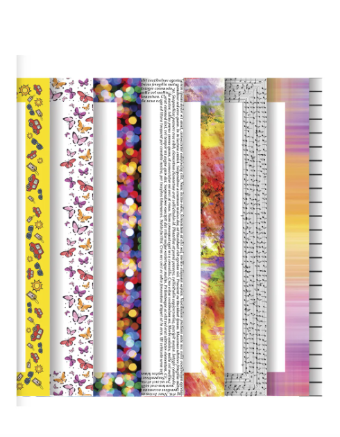 PAPEL MOLDURA DECORADA ECOCORES 7 ESTAMPAS A4 120G 32 FLS RIDET