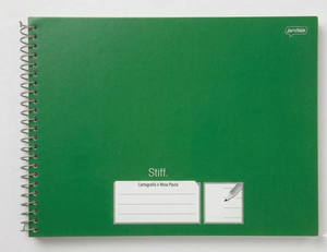 CADERNO MEIA PAUTA ESPIRAL STIFF JANDAIA 80 FLS 