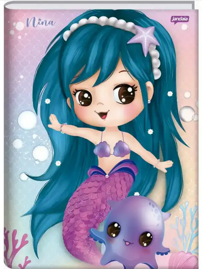 CADERNO BROCHURA GRANDE NINA JANDAIA  80 FLS 