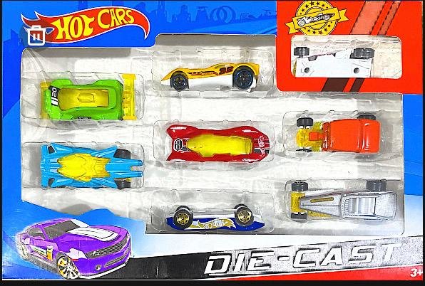 CONJUNTO CARROS MINIATURA HOR CARS TOP 124