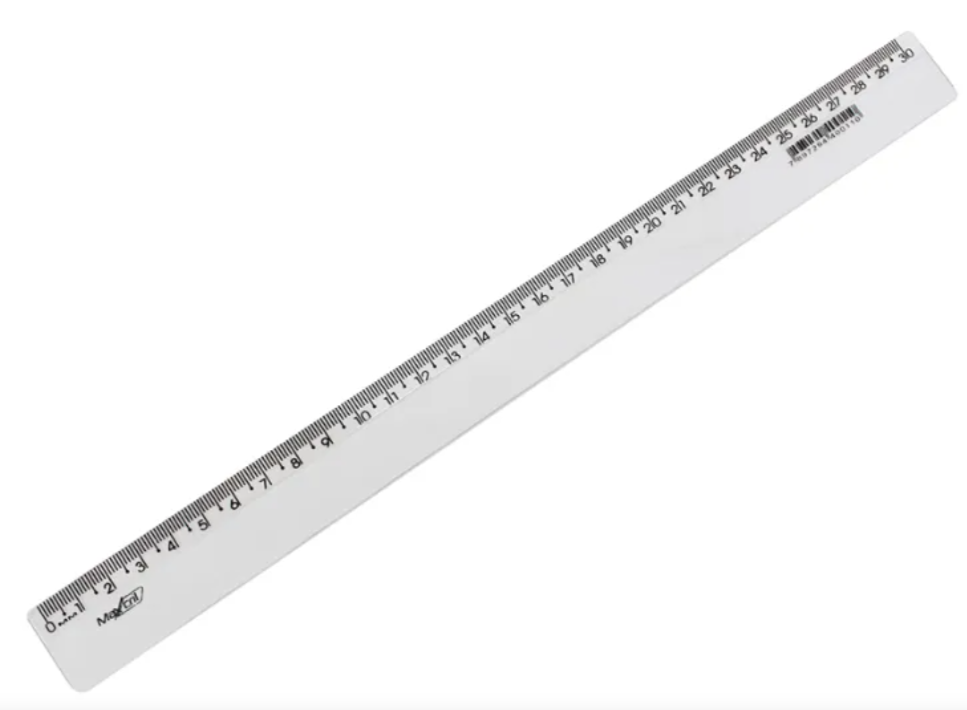 REGUA CREISTAL WALLEU 30CM 