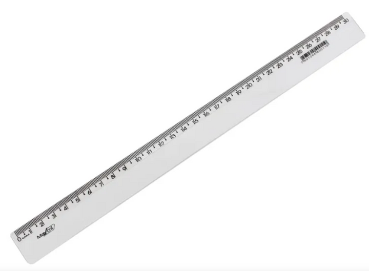 REGUA CREISTAL WALLEU 30CM 