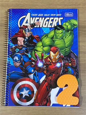 CADERNO 1M ESPIRAL AVENGERS TILIBRA 80 FLS