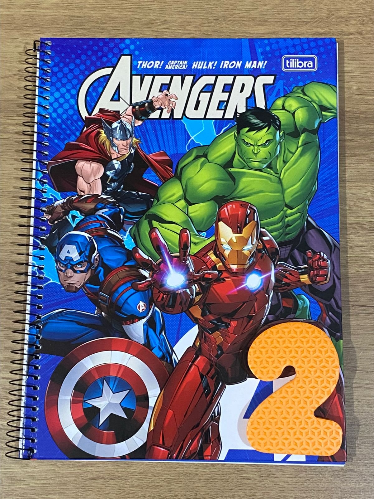 CADERNO 1M ESPIRAL AVENGERS TILIBRA 80 FLS