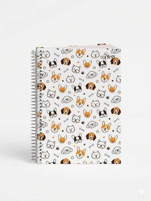 CADERNO 12M PETS CONFETTI  192 FLS