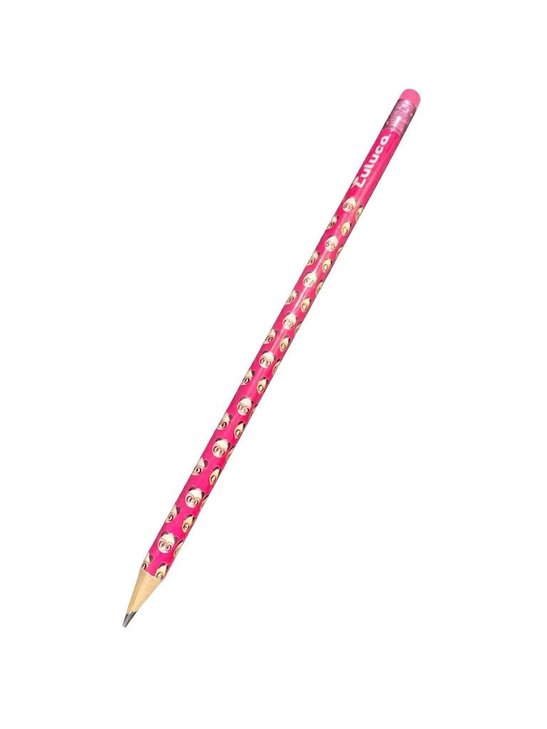 LAPIS GRAFITE REDONDO HB 2 COM BORRACHA LULUCA LU1201 SKYPAPER 