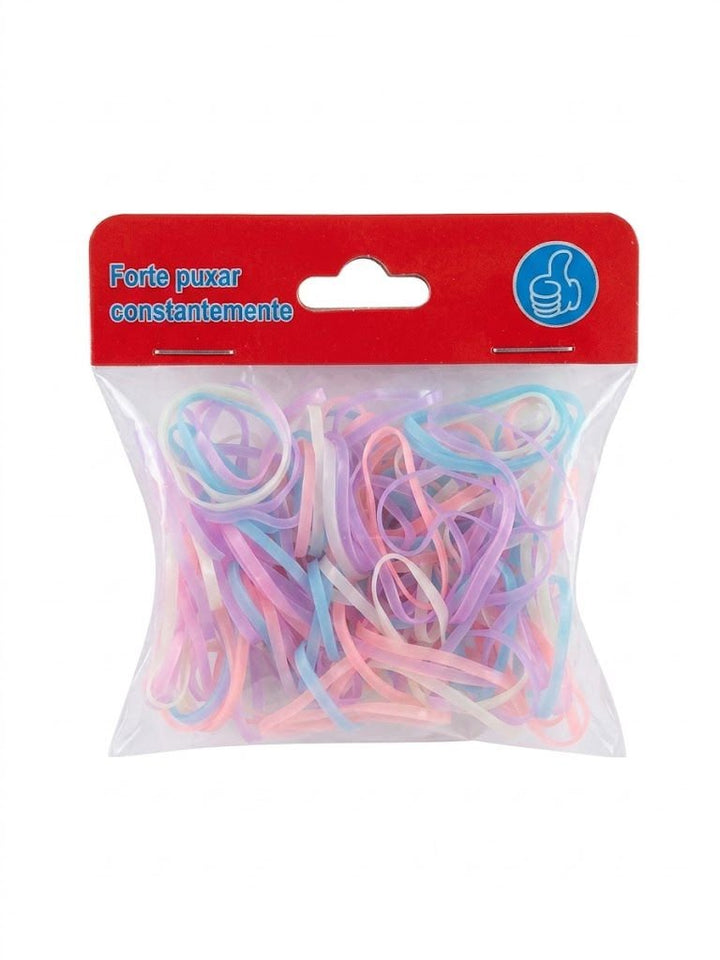 ELASTICO LIGA CABELO CORES PASTEIS 1161338