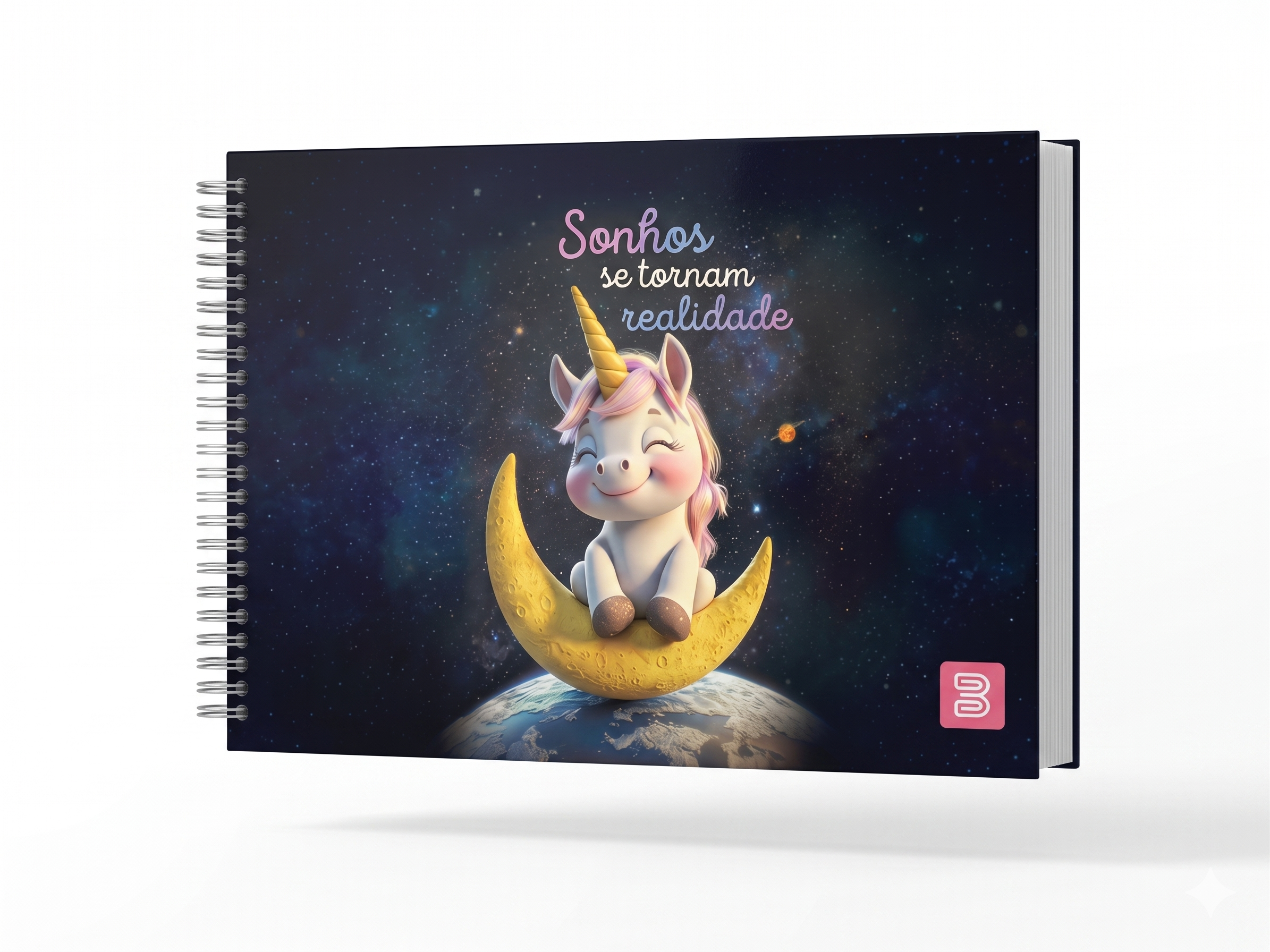 CADERNO DESENHO ESPIRAL 2371 ENCANTO UNICÓRNIOS 96 FLS BETINHO