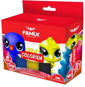 COLA GLITTER FAMIX 6 UND