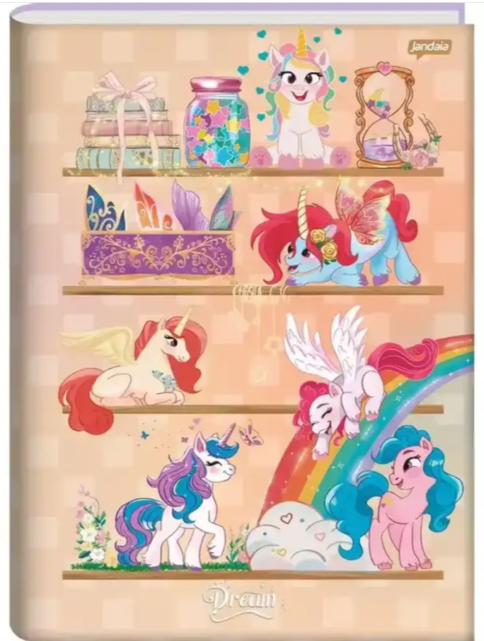 CADERNO BROCHURA PEQUENO DREAM JANDAIA 80 FLS