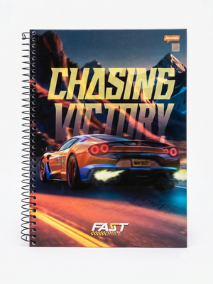 CADERNO 1M ESPIRAL FAST RACE 80 FLS JANDAIA 