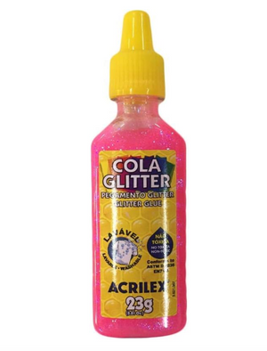 COLA COLORIDA GLITTER 23G ACRILEX UND 2900