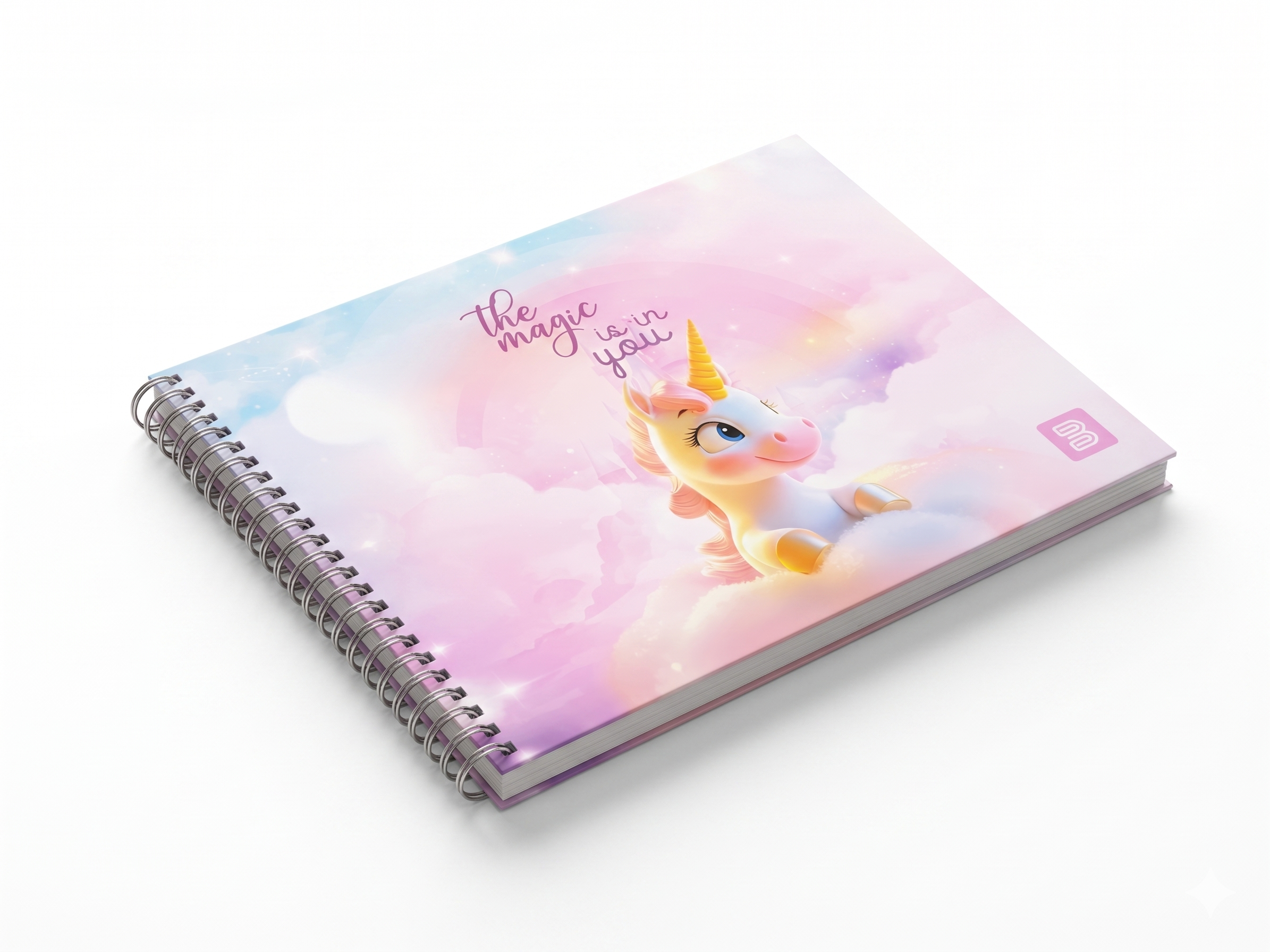 CADERNO DESENHO ESPIRAL 2371 ENCANTO UNICÓRNIOS 96 FLS BETINHO