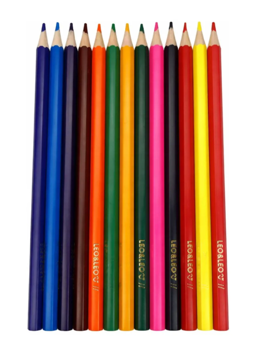 LAPIS DE COR SEXTAVADO 12 CORES LEO E LEO 50036