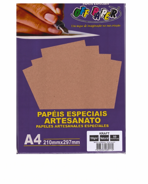 PAPEL KRAFT A4 50 FLS OFF PAPER 9170