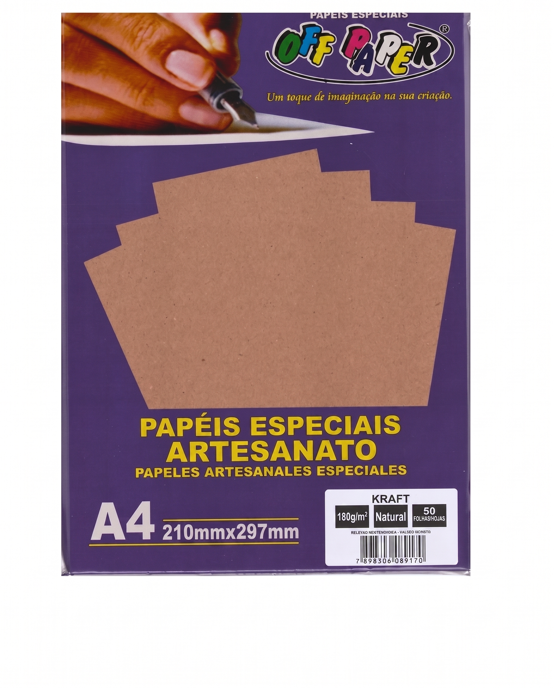 PAPEL KRAFT A4 50 FLS OFF PAPER 9170