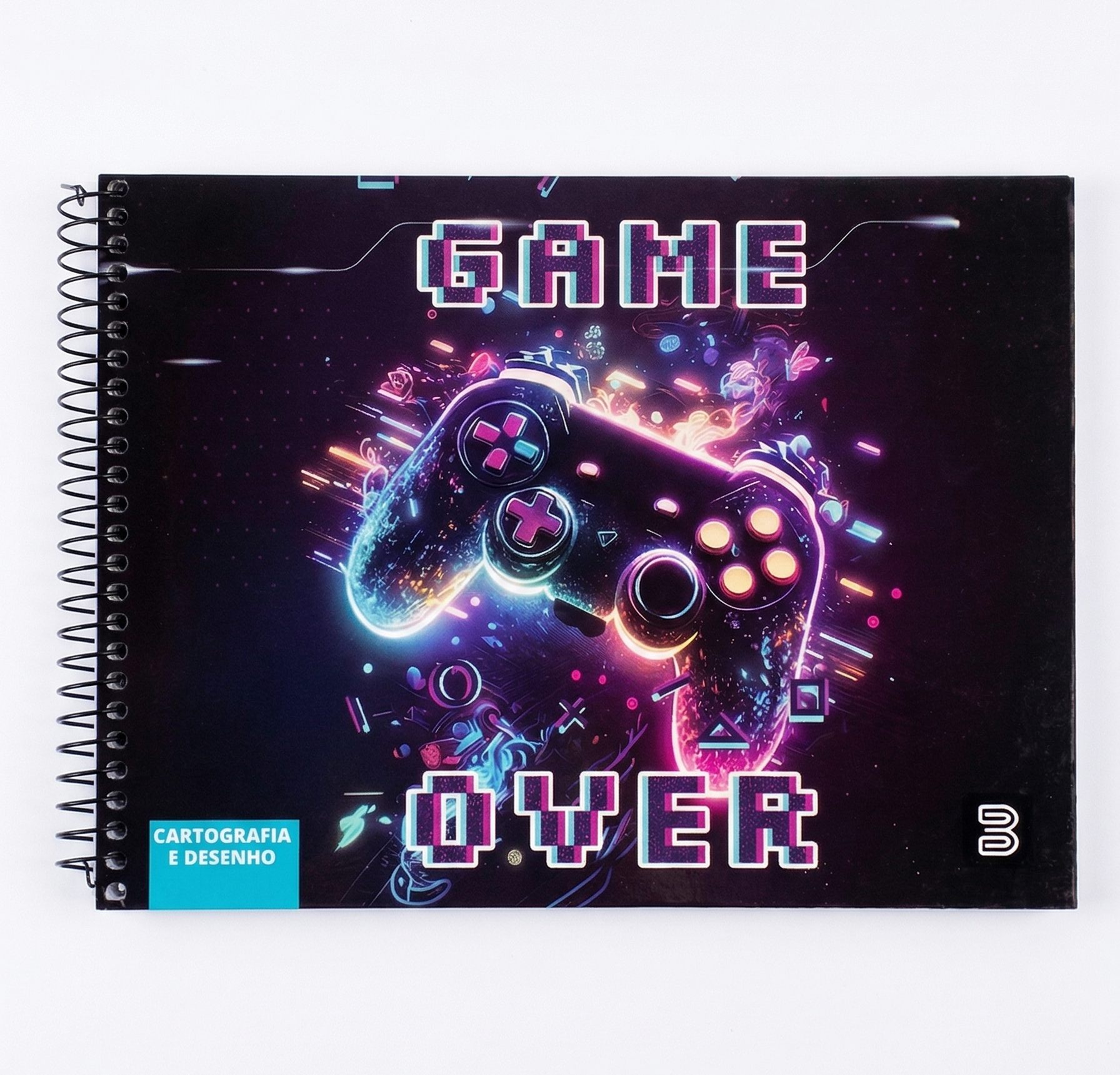 CADERNO DESENHO JUST GAMER BETINHO 96 FOLHAS