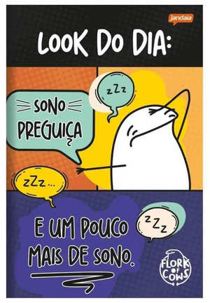 CADERNO BROCHURA PEQUENO FLORK COMPANY JANDAIA 80 FLS