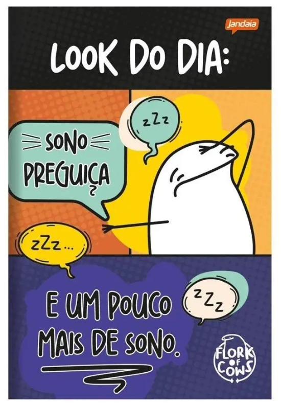 CADERNO BROCHURA PEQUENO FLORK COMPANY JANDAIA 80 FLS