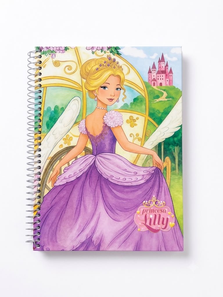 CADERNO 12M PRINCESA LILLY 192FLS MALTHUS