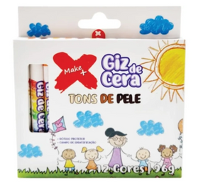 GIZ DE CERA COM CAPA 12 CORES REDORNDO 96G