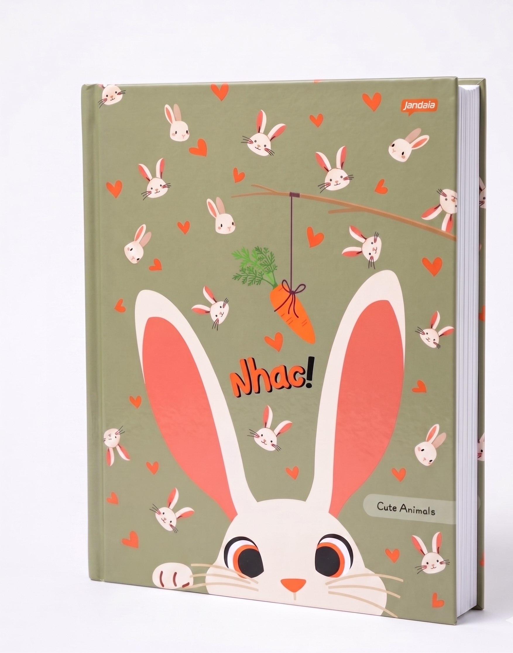 CADERNO BROCHURA 7658 CUTE ANIMALS 80 FLS JANDAIA