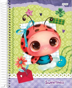 CADERNO 10 MATERIAS CD SWEETNESS  160 FLS JANDAIA