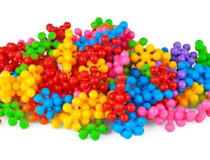 BRINQUEDO MONTAR PLUKT ESTRELAS 100 PÇS PAKI TOYS 1244