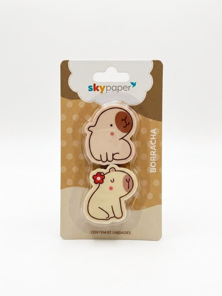 BORRACHA CAPIVARA BLISTER 2 UND SKYPAPER CP0201