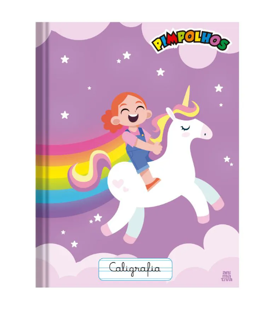 CADERNO CALIGRAFIA BROCHURA PIMPOLHOS 40 FLS ANIMATIVA 4132