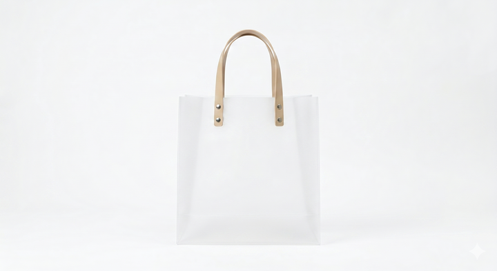 SACOLA PLASTICA TRANSLUCIDA COM ALÇA 27X21CM UNICASA