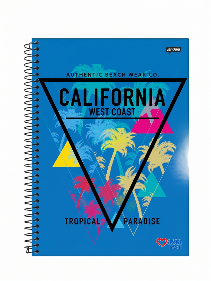 CADERNO 1M ESPIRAL UNI MAGIA BASIC 96 FLS MASCULINO