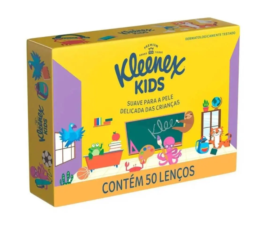 CAIXA LENÇOS DE PAPEL KLEENEX KIDS 60 UND 2106