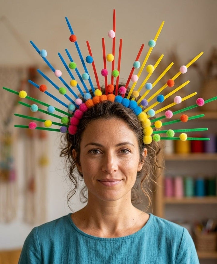 TIARA POMPOM RAIO DE SOL 0650