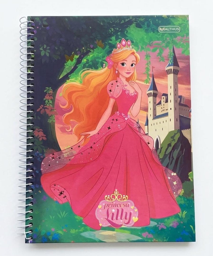 CADERNO 15 M PRINCESA LILLY JANDAIA 300 FLS