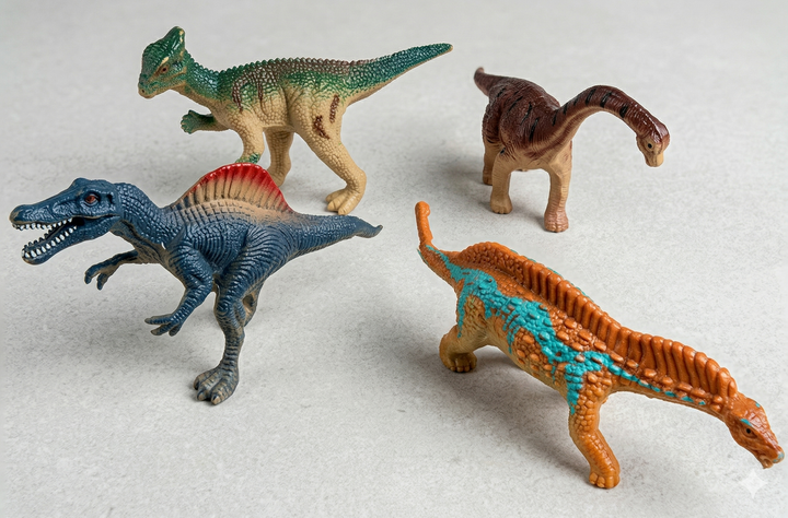 KIT DINOSSAUROS 4 PEÇAS COLUNA