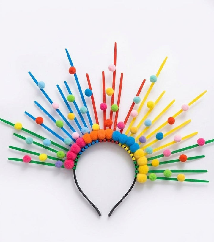 TIARA POMPOM RAIO DE SOL 0650