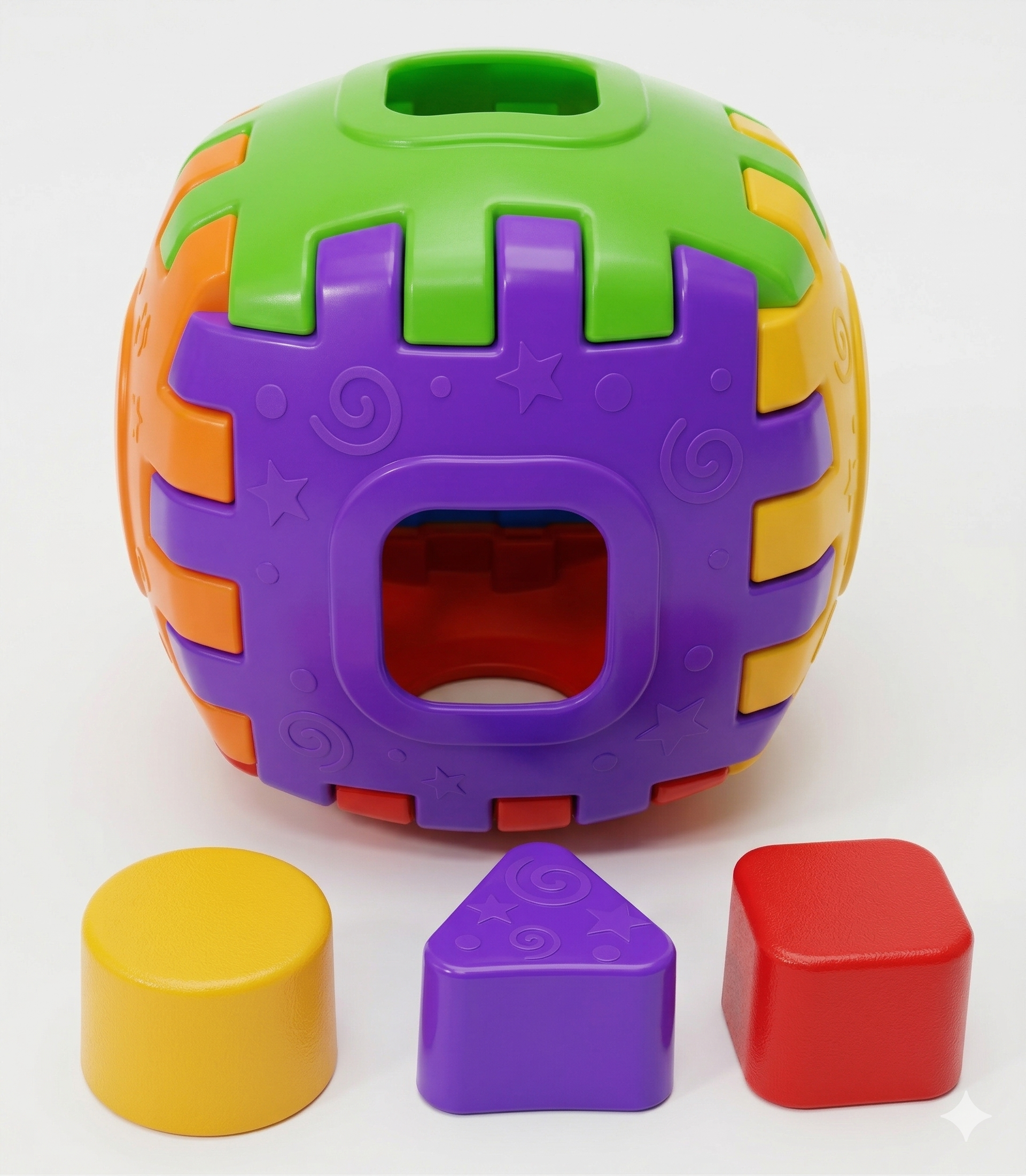 BRINQUEDO EDUCATIVO DE ENCAIXE CUBO DIDATICO 7 PEÇAS LUMMAR REF168