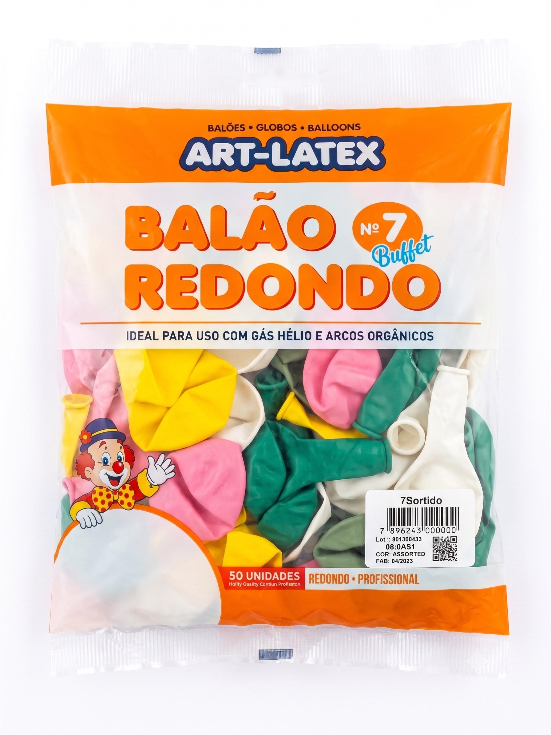 BALAO REDONDO N7 BUFFET 50 UND ART LATEX 