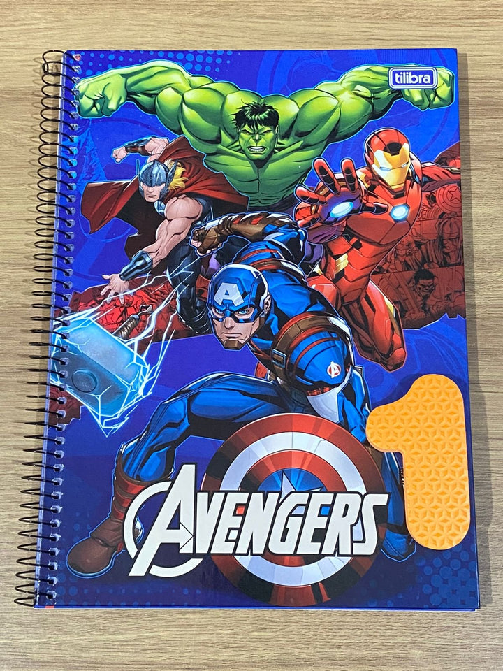 CADERNO 1M ESPIRAL AVENGERS TILIBRA 80 FLS