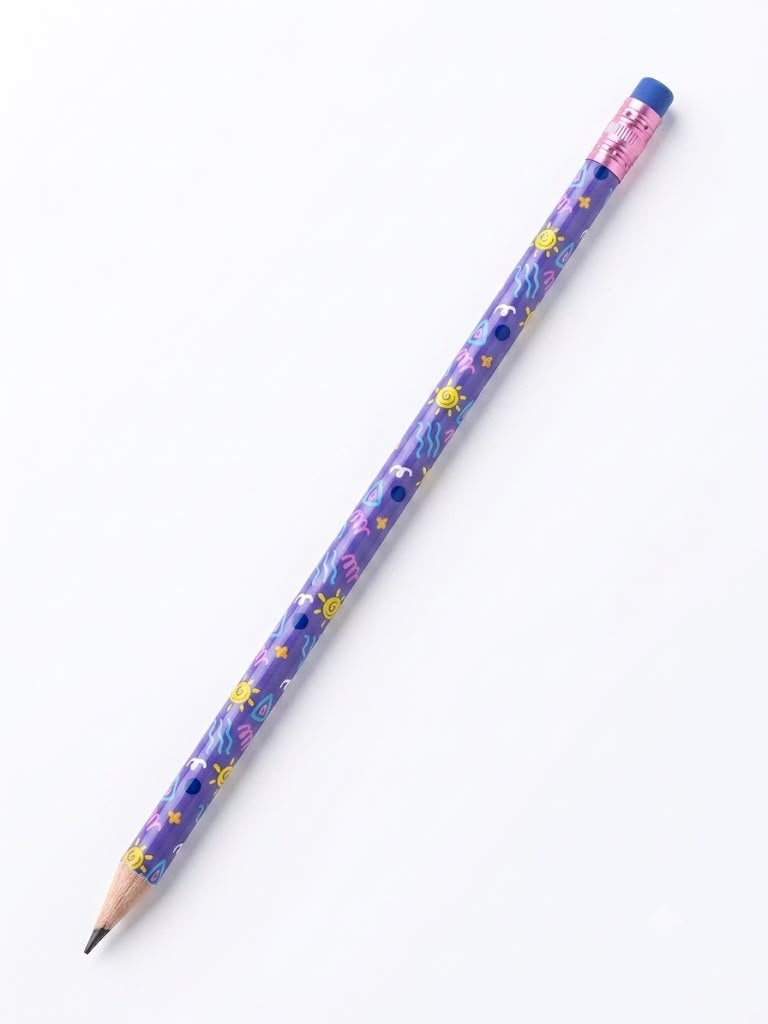 LAPIS GRAFITE REDONDO RESINA COM BORRACHA TEEN SK1208 SKYPAPER
