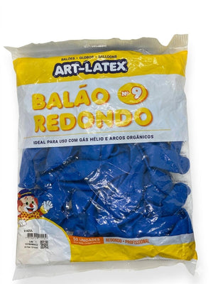 BALÃO REDONDO N09 ART LATEX 50 UND