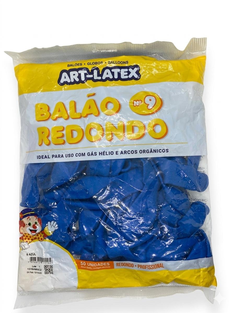 BALÃO REDONDO N09 ART LATEX 50 UND