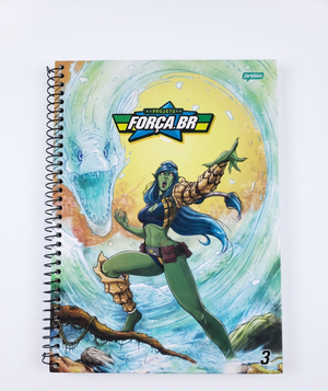 CADERNO 1M ESPIRAL FORÇA BR 80 FOLHAS JANDAIA