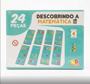 BRINQUEDO EDUCATIVO DESCOBRINDO A MATEMATICA 24 PÇS IOB 