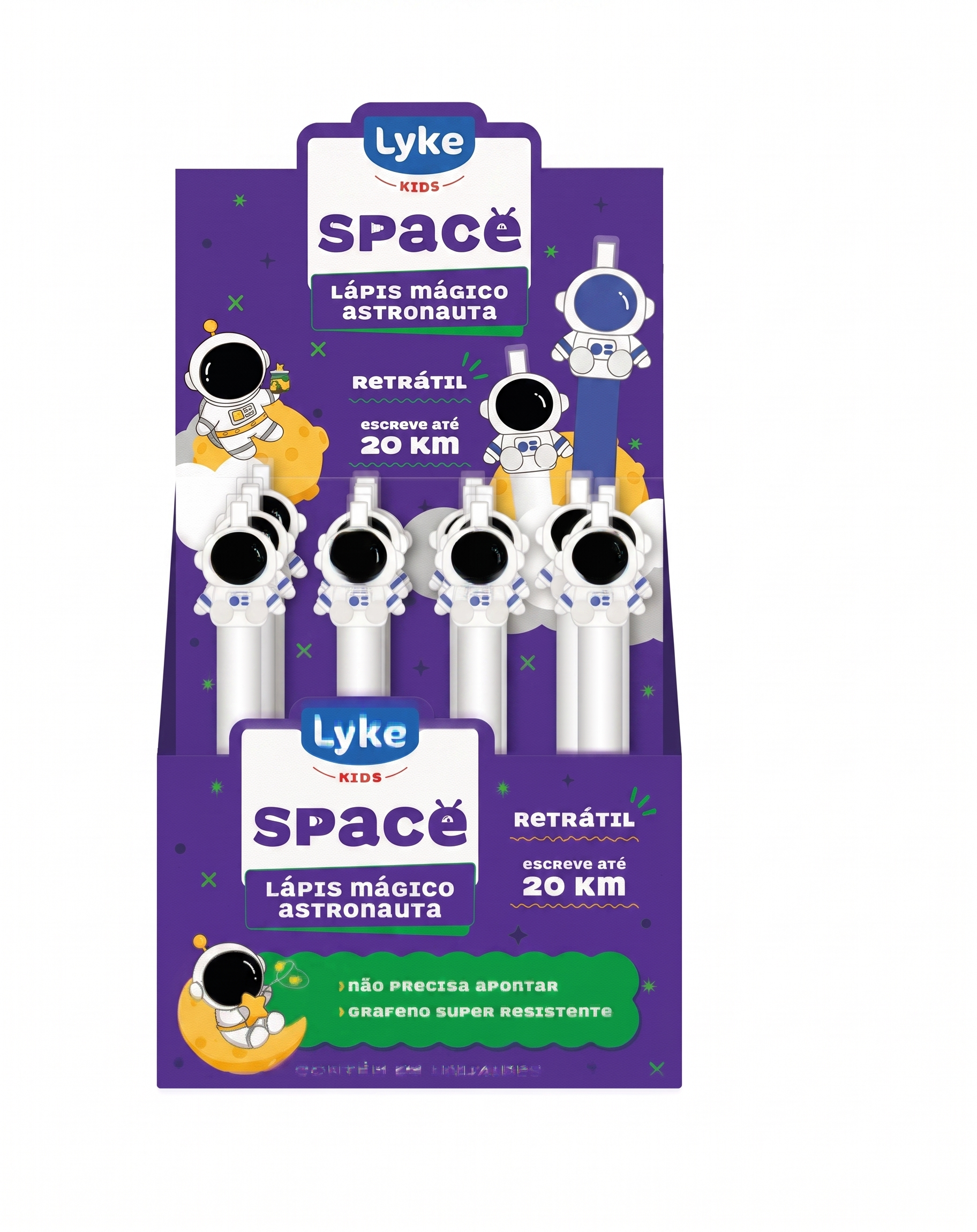 LAPISEIRA MAGICA ASTRONAUTA RETRATIL GRAFENO LYKE UNIDADE