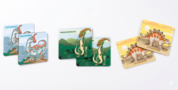 BRINQUEDO EDUCATIVO MEMORIA DINOSSAURO 40 PÇS PAIS E FILHOS 2691