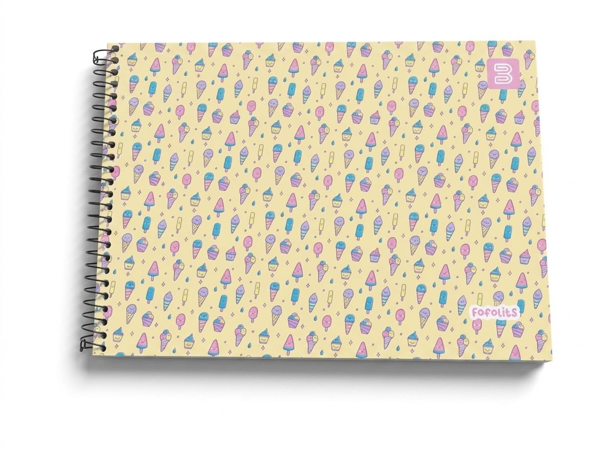 CADERNO DESENHO ESPIRAL 2555 FOFOLITS 96 FLS BETINHO