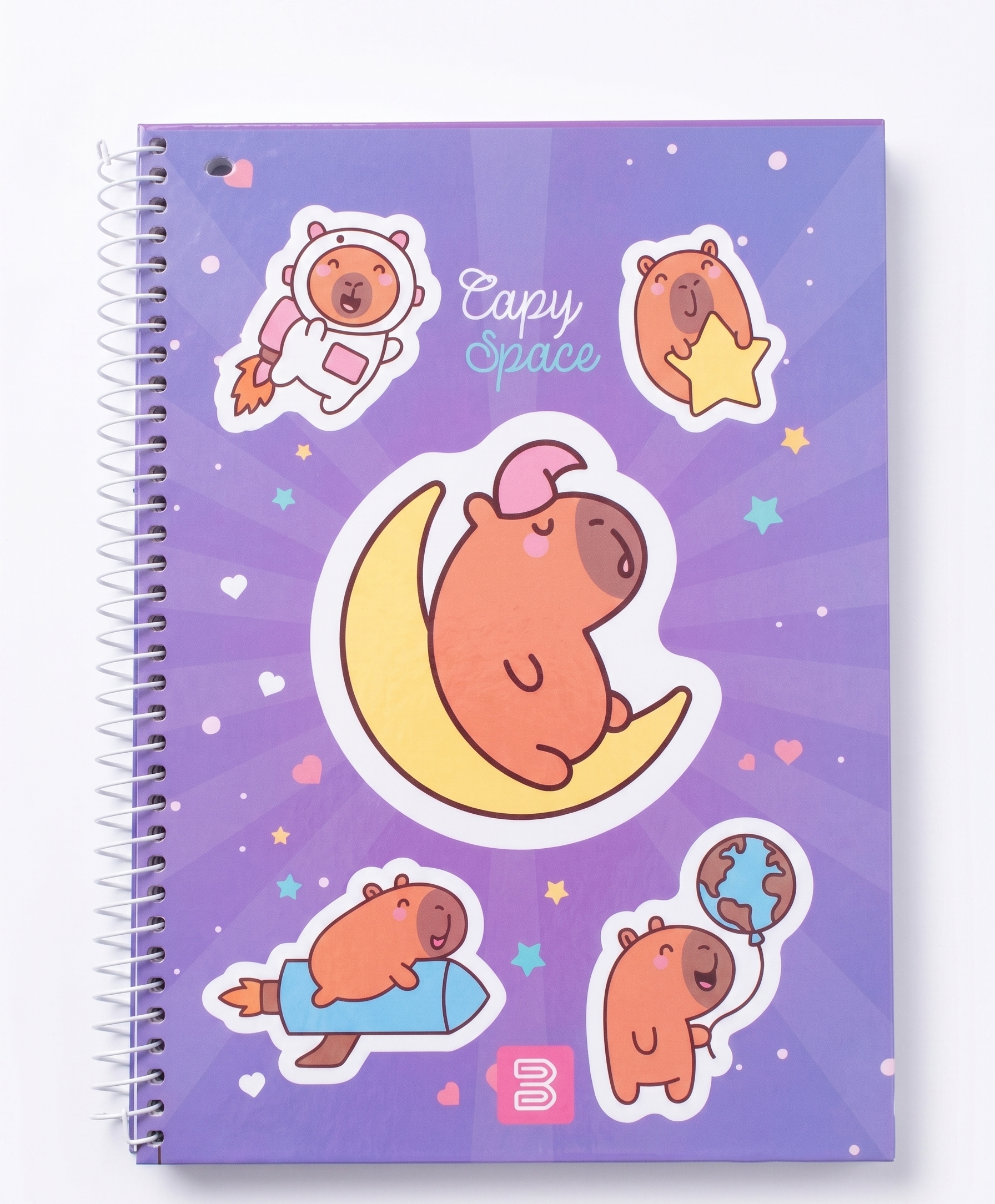 CADERNO 10M 2434 CAPY LOVERS 160 FLS JANDAIA
